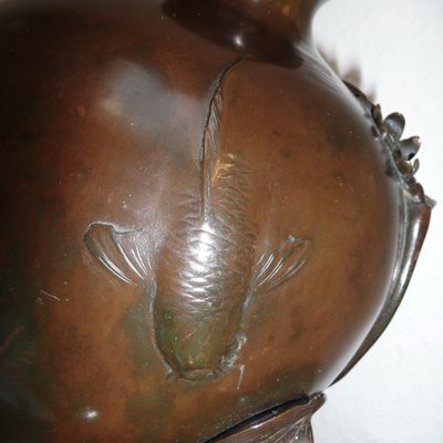 Japanese Meiji Period Bronze Vase, 19th Century-YGE-953621