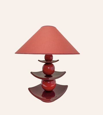 Japanese Pagoda Table Lamp by Louis Drimmer, France, 1980s-WZZ-2041309