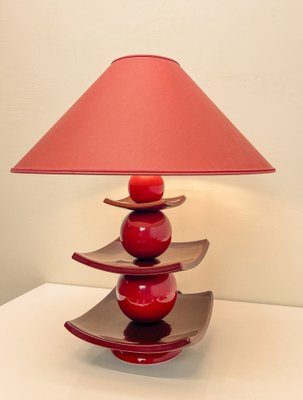 Japanese Pagoda Table Lamp by Louis Drimmer, France, 1980s-WZZ-2041309