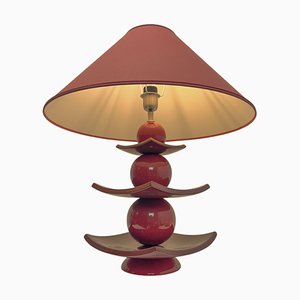 Japanese Pagoda Table Lamp by Louis Drimmer, France, 1980s-WZZ-2041309