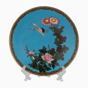 Japanese Plate in Cloisonne Enamel-WMV-1127582