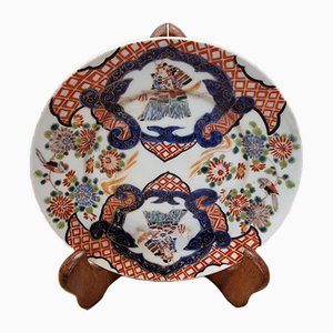 Japanese Porcelain Plate by Hichozan Fukagawa, Late 19th Century-VHW-2014763