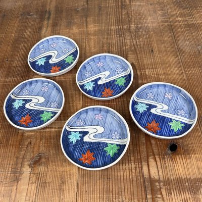 Japanese Porcelain Plates, 1970s, Set of 5-DWL-2028276