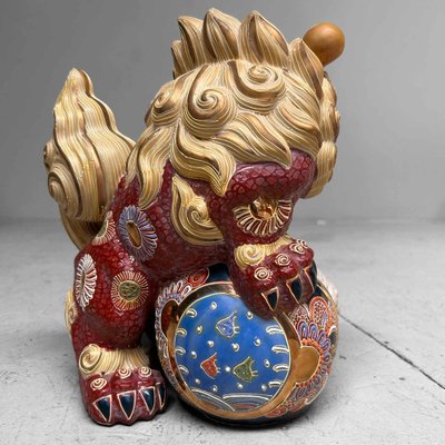 Japanese Shishi Lion Kutani Ware Shinki Period, 1950s-DWL-1702587