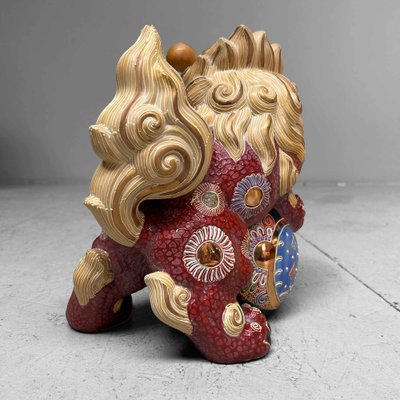 Japanese Shishi Lion Kutani Ware Shinki Period, 1950s-DWL-1702587