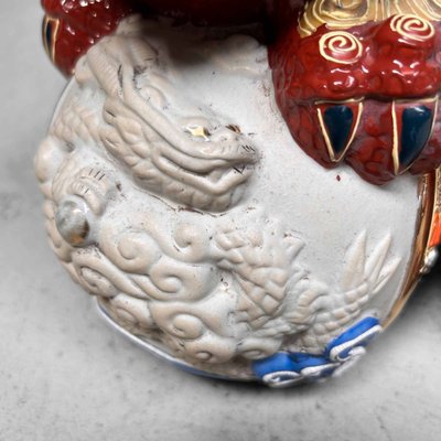 Japanese Shishi Lion Kutani Ware Shinki Period, 1950s-DWL-1702587