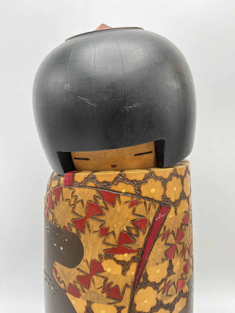 Japanese Sosaku Kokeshi Doll by Inosuka Kobayashi, 1960s