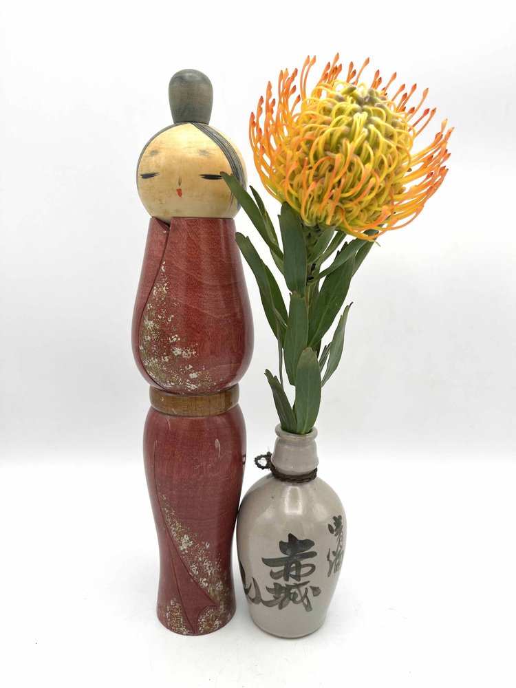 Japanese Sosaku Kokeshi Doll by Ryazu Tsujita, 1960s