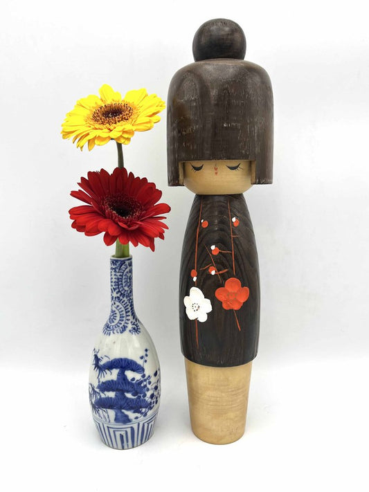 Japanese Sosaku Kokeshi Doll by Usaburo, 1960s