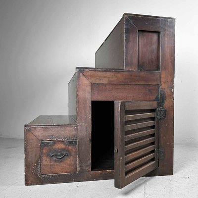 Japanese Staircase Cabinet, 1920s-DWL-1787519