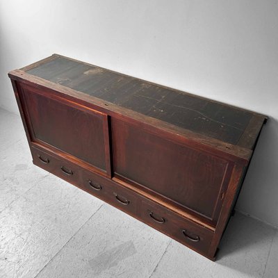 Japanese Tansu Low Cabinet, 1920s-DWL-1802998