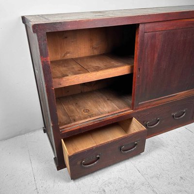 Japanese Tansu Low Cabinet, 1920s-DWL-1802998