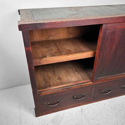 Japanese Tansu Low Cabinet, 1920s-DWL-1802998