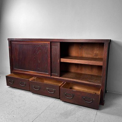 Japanese Tansu Low Cabinet, 1920s-DWL-1802998