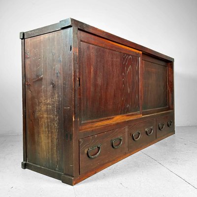 Japanese Tansu Low Cabinet, 1920s-DWL-1802998