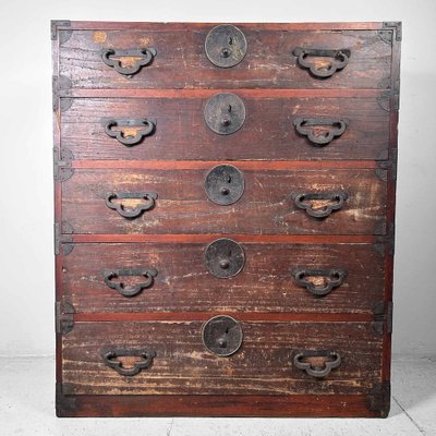 Japanese Traditional Kimono Tansu Chest of Drawers, 1890s-DWL-1786394