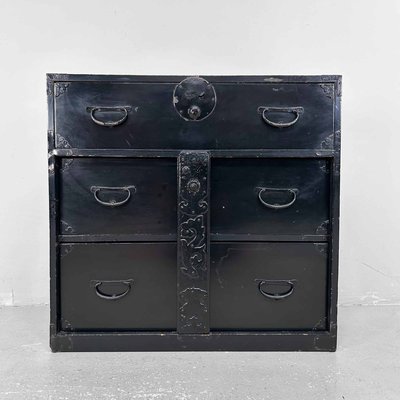 Japanese Traditional Tansu Chest of Drawers, 1890s-DWL-2020346