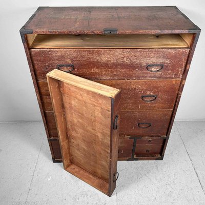 Japanese Traditional Tansu Drawer Cabinet, 1920s-DWL-1787534