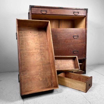 Japanese Traditional Tansu Drawer Cabinet, 1920s-DWL-1787534