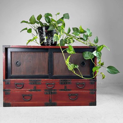 Japanese Traditional Tansu Storage Cabinet, 1890s-DWL-2020502