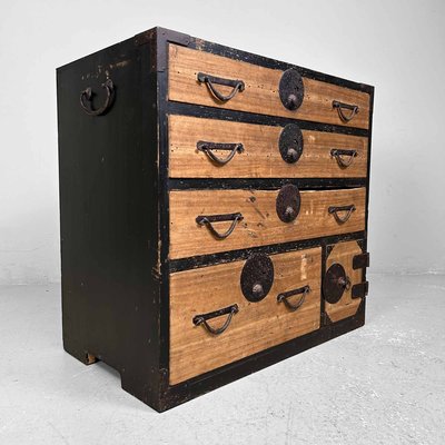 Japanese Traditional Tansu Storage Cabinet, 1890s-DWL-2020387