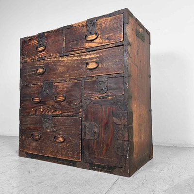 Japanese Traditional Tansu Storage Cabinet, 1890s-DWL-1786427