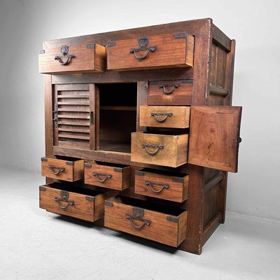 Japanese Traditional Tansu Storage Cabinet, 1890s-DWL-2020480