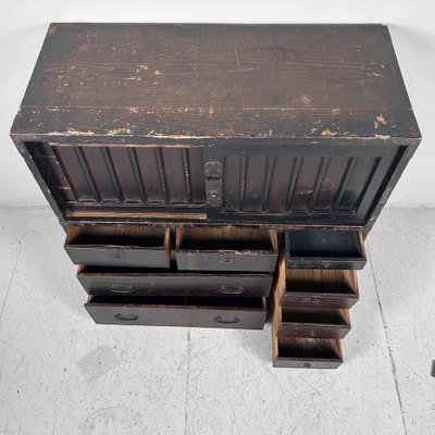 Japanese Traditional Tansu Storage Cabinet, 1890s-DWL-1786395