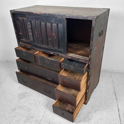 Japanese Traditional Tansu Storage Cabinet, 1890s-DWL-1786395