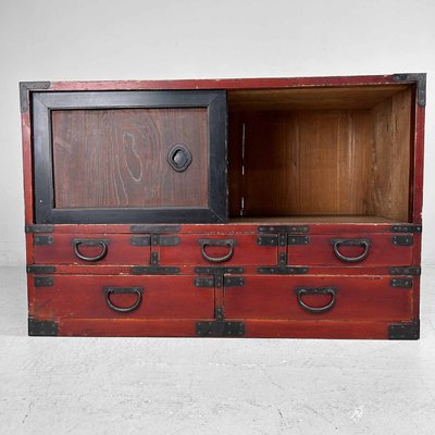 Japanese Traditional Tansu Storage Cabinet, 1890s-DWL-2020502