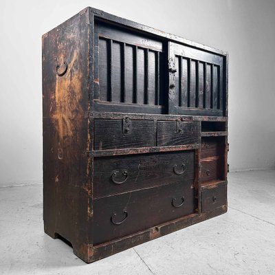 Japanese Traditional Tansu Storage Cabinet, 1890s-DWL-1786395