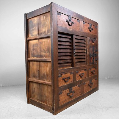 Japanese Traditional Tansu Storage Cabinet, 1890s-DWL-2020480