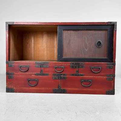 Japanese Traditional Tansu Storage Cabinet, 1890s-DWL-2020502