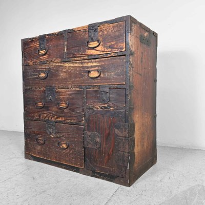 Japanese Traditional Tansu Storage Cabinet, 1890s-DWL-1786427