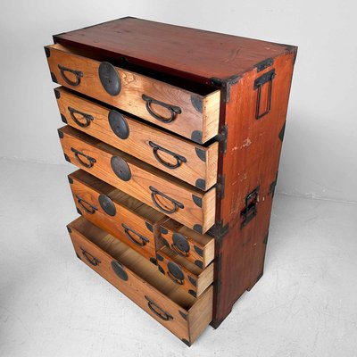 Japanese Traditional Tansu Storage Chest, 1890s-DWL-2020319