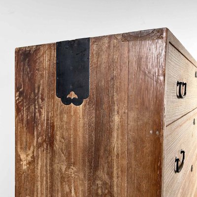 Japanese Two-Part Kimono Tansu Paulownia Chests of Drawers, 1960s, Set of 2-DWL-1802939