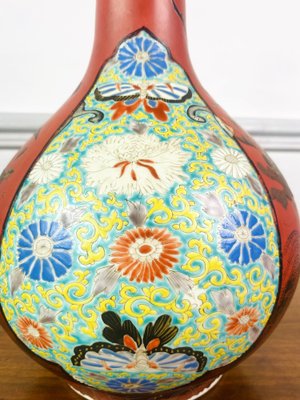 Japanese Vase in Lacquered Porcelain, 1850s-QKG-1815948