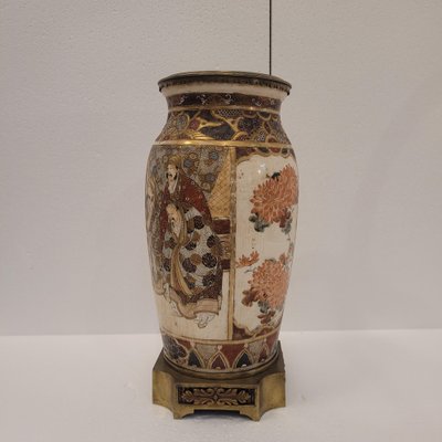 Japanese Vase with Ormolu and Satsuma Porcelain, 1880-NUC-2041356