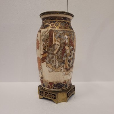 Japanese Vase with Ormolu and Satsuma Porcelain, 1880-NUC-2041356