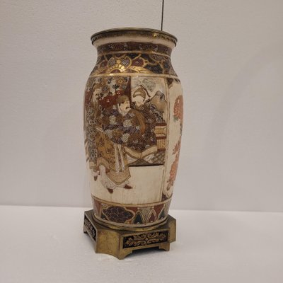 Japanese Vase with Ormolu and Satsuma Porcelain, 1880-NUC-2041356