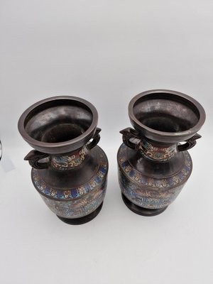 Japanese Vases, Early 20th Century, Set of 2-RKF-1779638