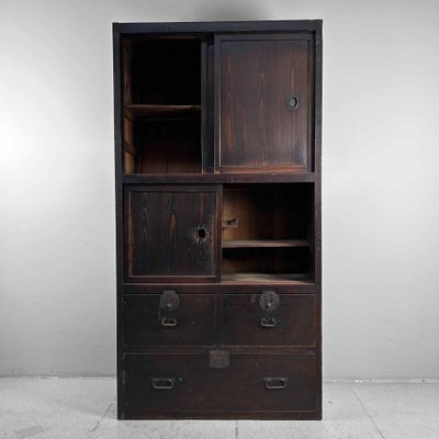 Japanese Wabi Sabi Tansu Cabinet, 1890s-DWL-1803003