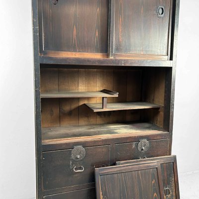 Japanese Wabi Sabi Tansu Cabinet, 1890s-DWL-1803003