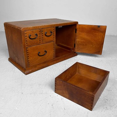 Japanese Wooden Medicine Cabinet, 1960s-DWL-2020338