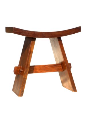 Japanese Wooden Stool-GKB-1795613