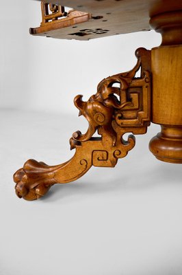 Japonaiserie Pedestal Table with Shelves Attributed to Gabriel Viardot, 1880s-XNH-1022792