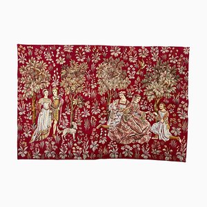 Jaquar Aubusson Tapestry with Medieval Design, 1970s-YMM-1798557