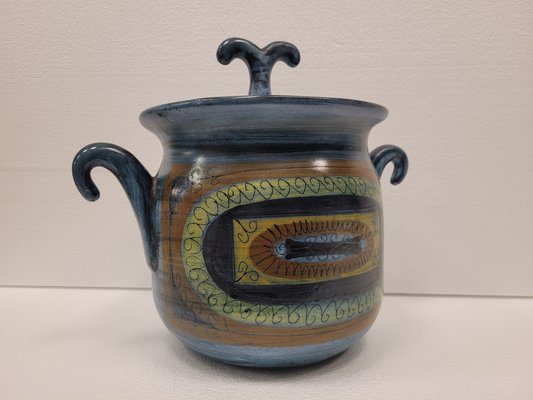 Jar in Vallauris Ceramic by Jean De Lespinasse, France, 1961-NUC-1784999