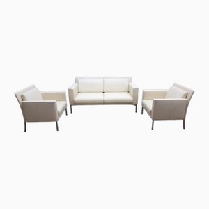 Jason 390 Leather Sofa and Armchair from Walter Knoll / Wilhelm Knoll, 2014, Set of 3-BVM-1819207