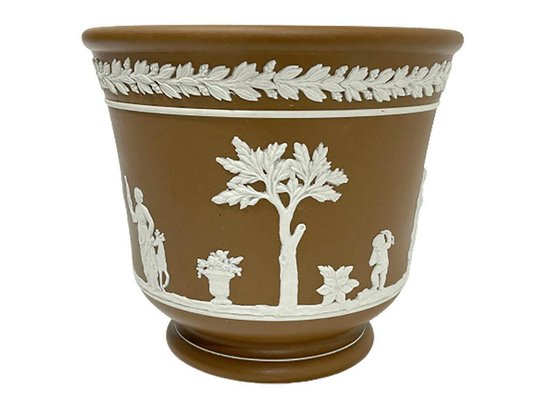 Jasperware Cache Pot from Dudson Brothers of Hanley, England-UCH-1224212